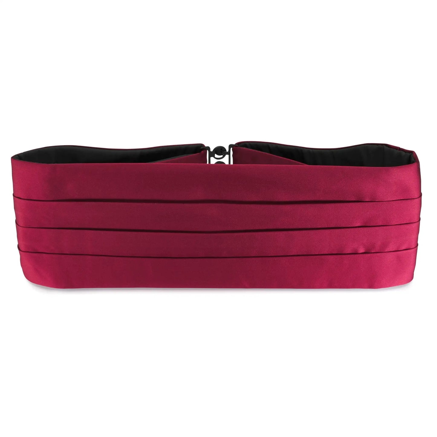 Wine Satin Silk Cummerbund by Benson & Clegg