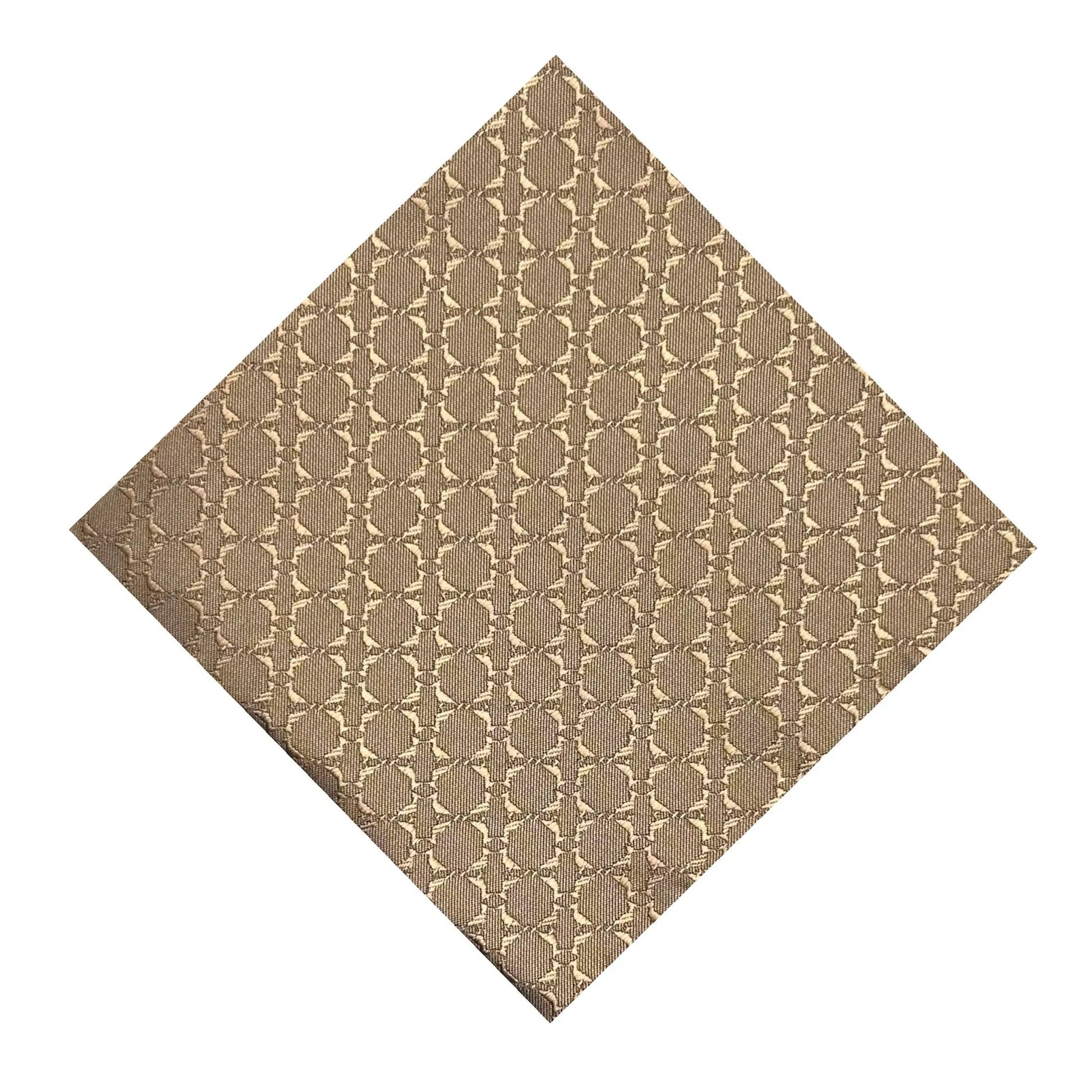 Chocolate Textured Pocket Square by OFL Ties