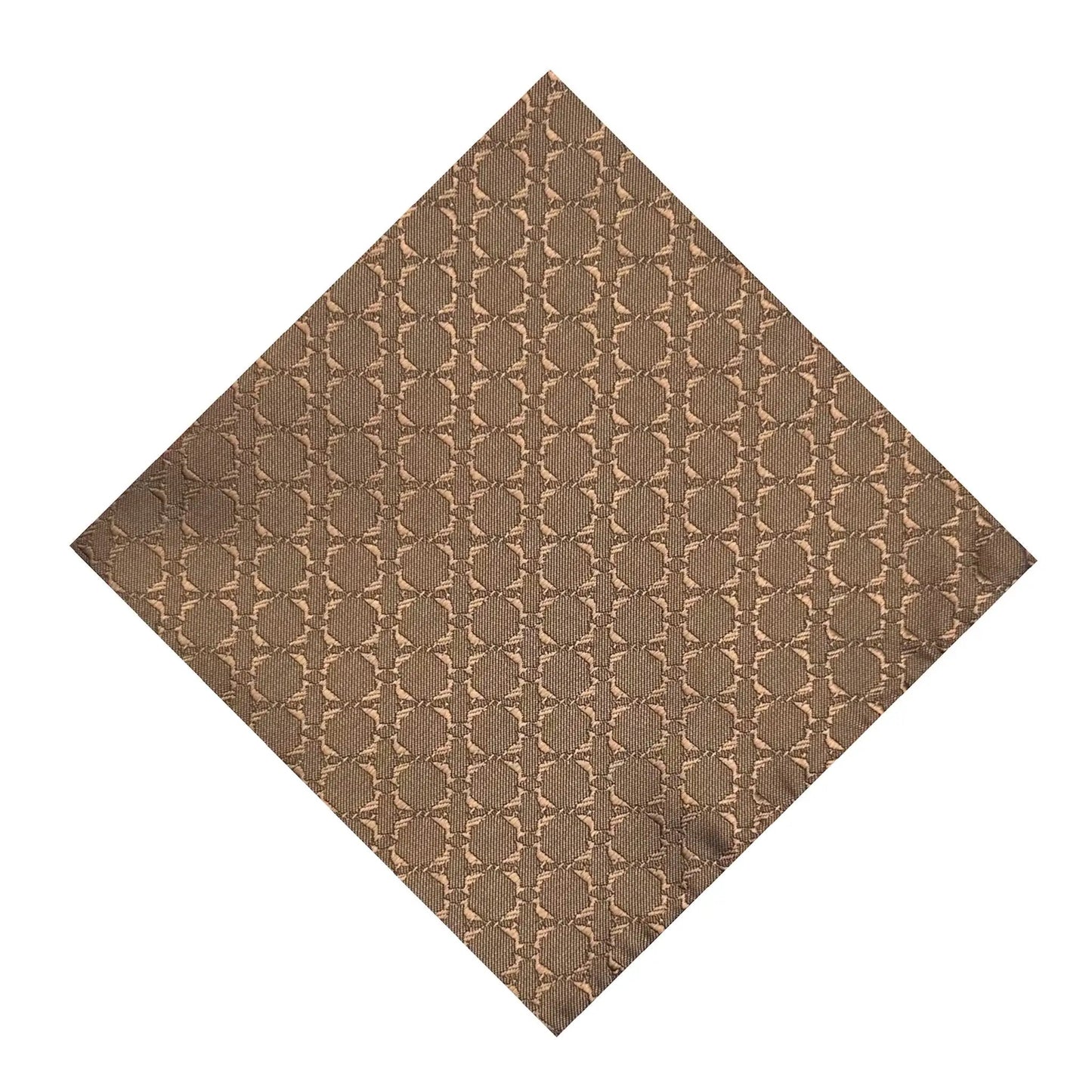 Coffee Textured Pocket Square by OFL Ties