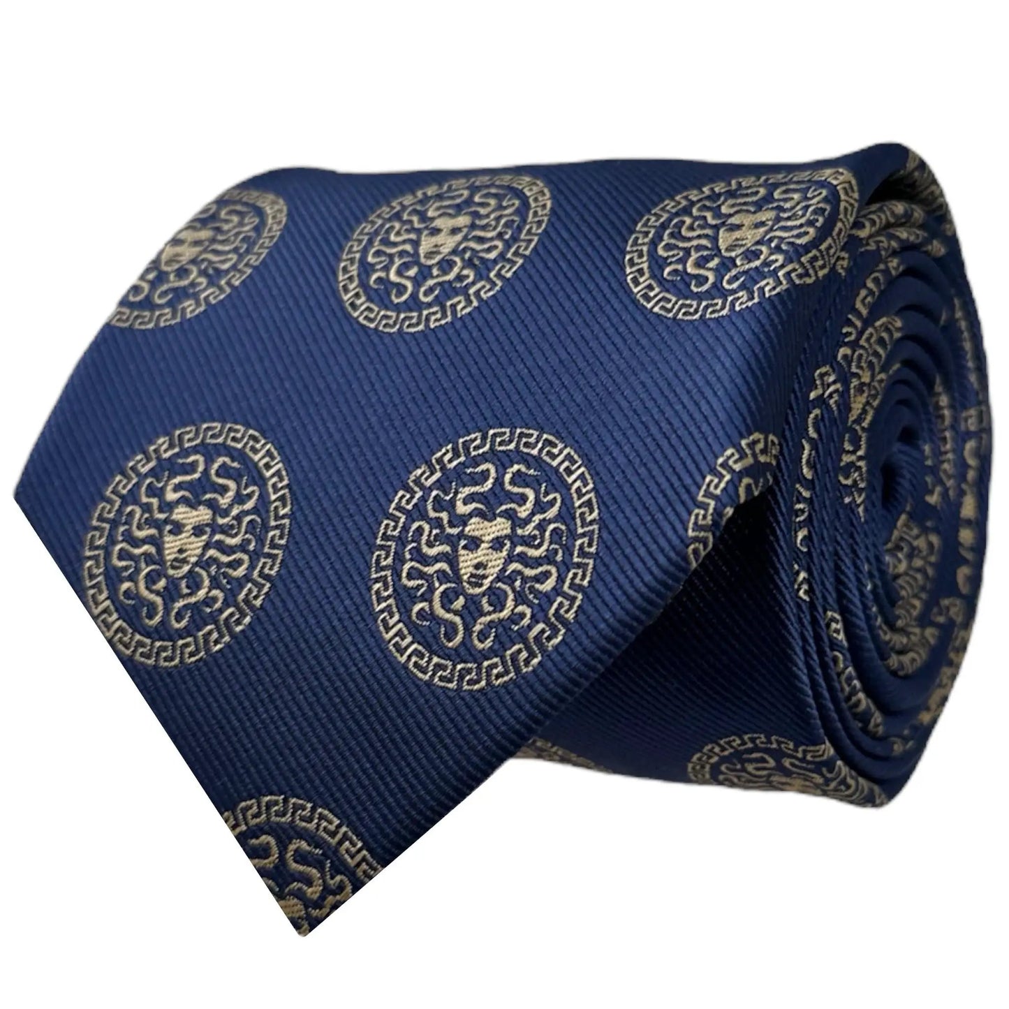 Medusa Tie Blue & Gold by OFL Ties