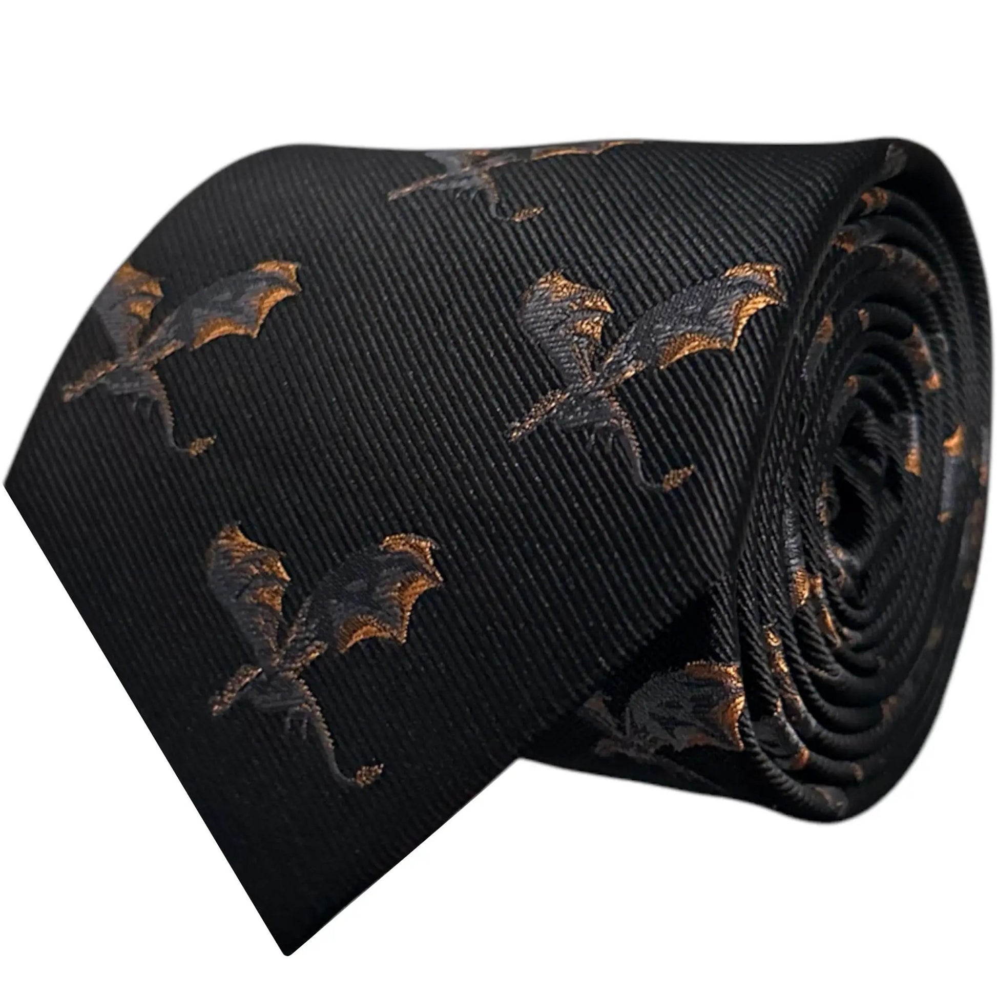 Dragon Tie Black by OFL Ties