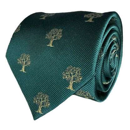 Tree Tie Green & Gold by OFL Ties