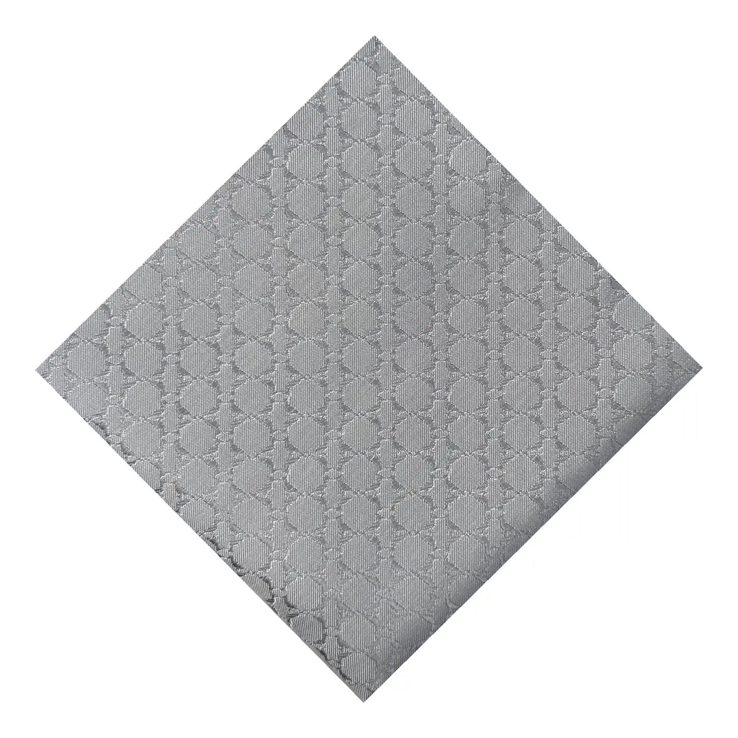 Grey Textured Pocket Square by OFL Ties