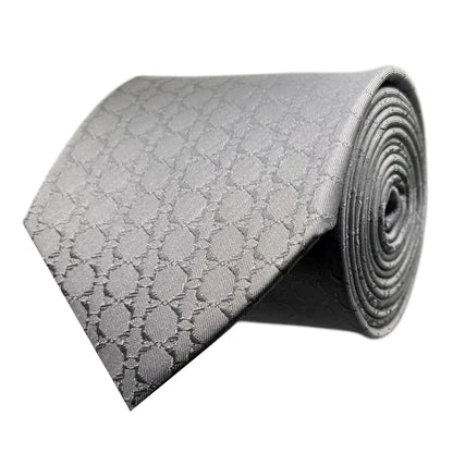 Grey Textured Tie by OFL Ties