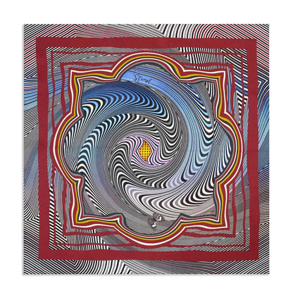 Zig Zag Cobalt Pocket Square by Benson & Clegg