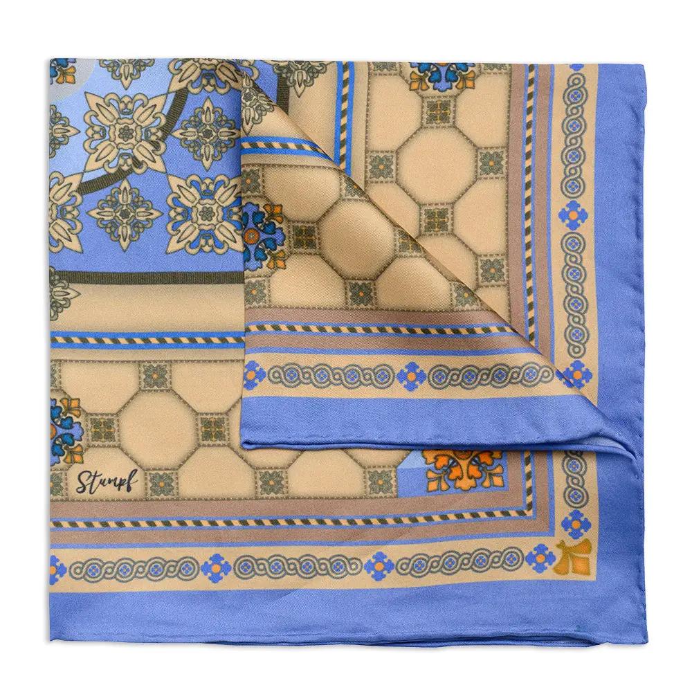 Burlington House Stone Pocket Square by Benson & Clegg