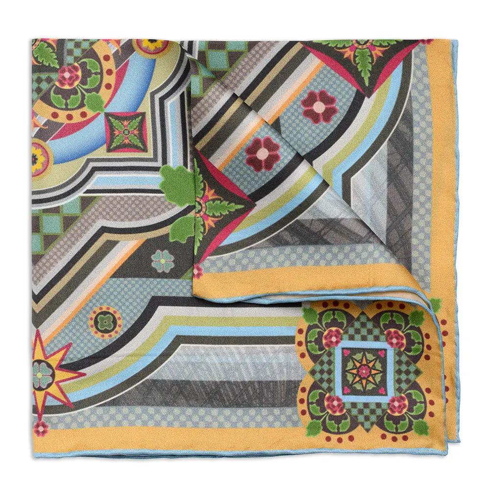 Cosmati Pocket Square by Benson & Clegg