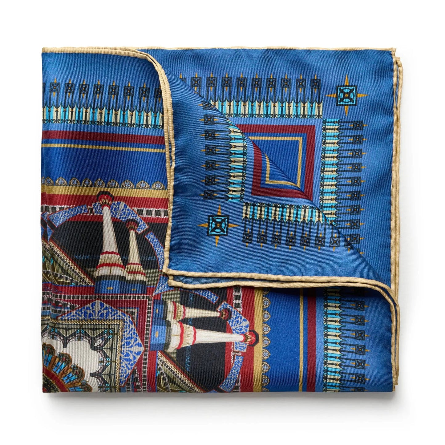 Liverpool Street Station in Nocturn Pocket Square by Benson & Clegg