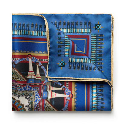 Liverpool Street Station in Nocturn Pocket Square by Benson & Clegg