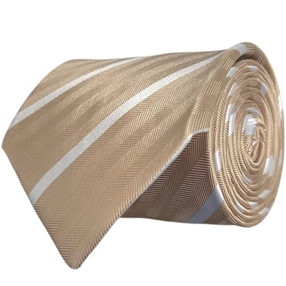 Cappuccino Stripe Tie - Hawksmoor Edit by OFL Ties