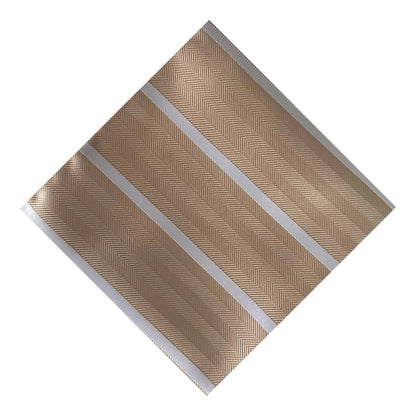 Cappuccino Stripe Pocket Square - Hawksmoor Edit by OFL Ties
