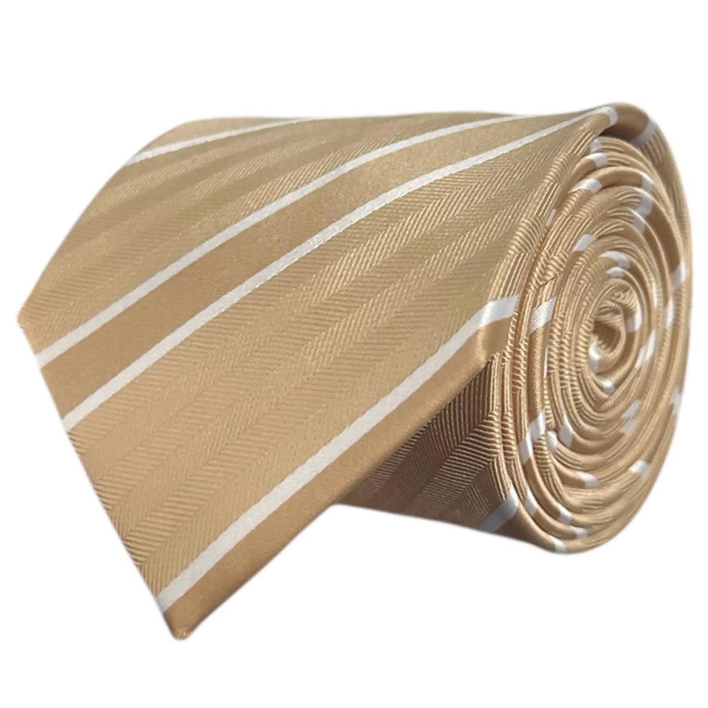 Pink Champagne Stripe Tie - Charleston Edit by OFL Ties