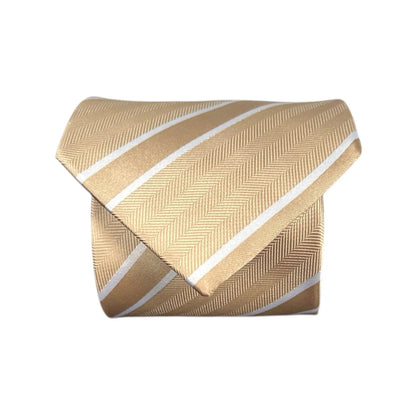 Pink Champagne Stripe Tie - Charleston Edit by OFL Ties