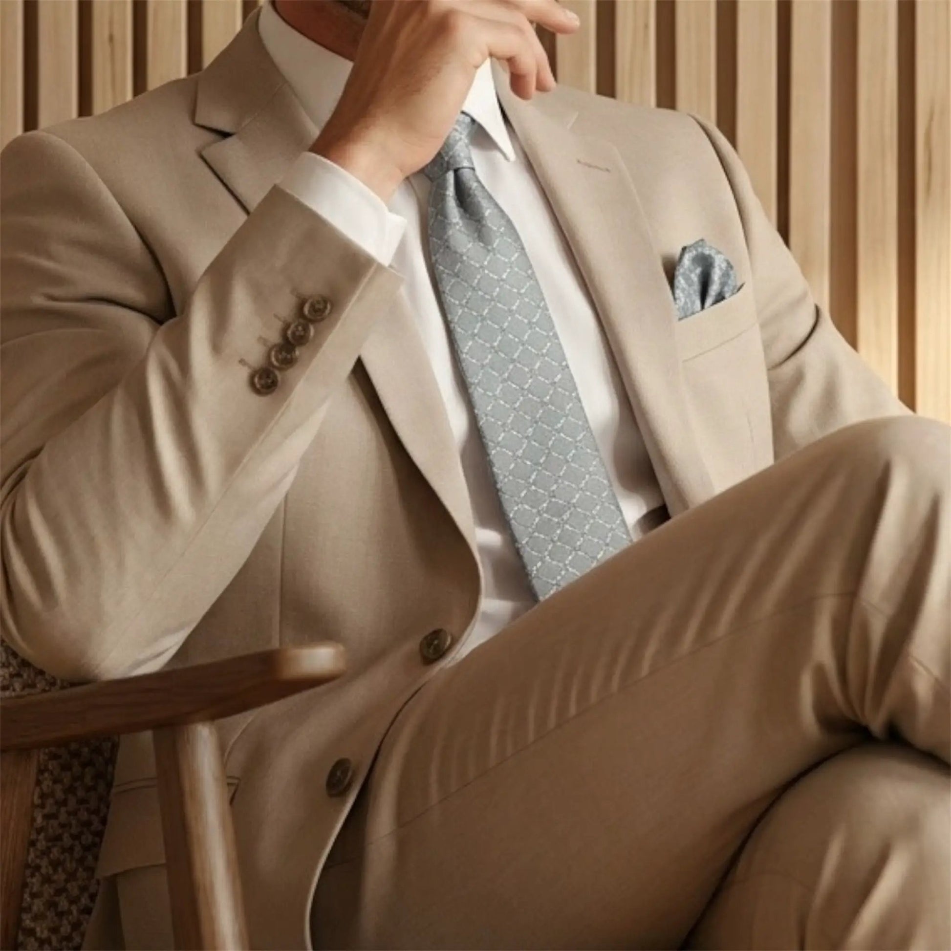 Steel Grey Textured Tie by OFL Ties
