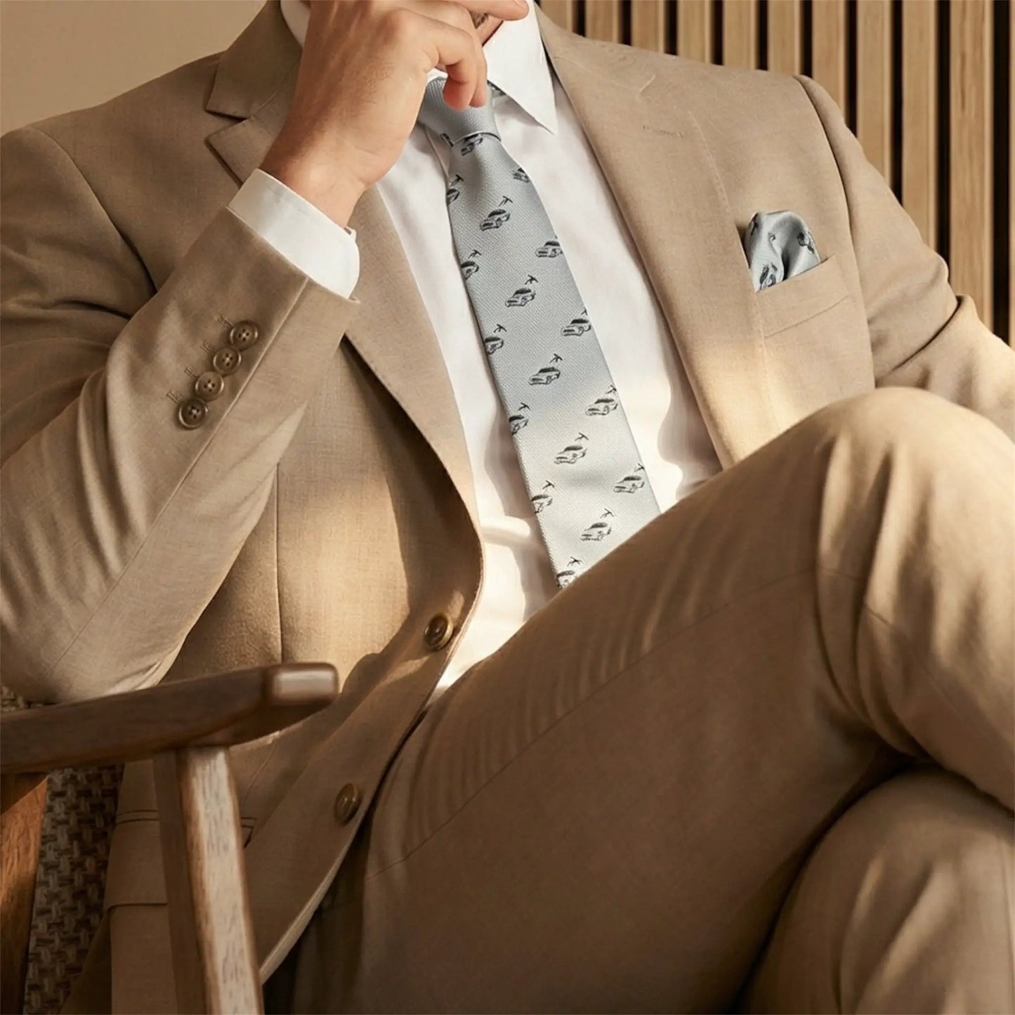 Aston Martin Ejector Seat Pocket Square by OFL Ties