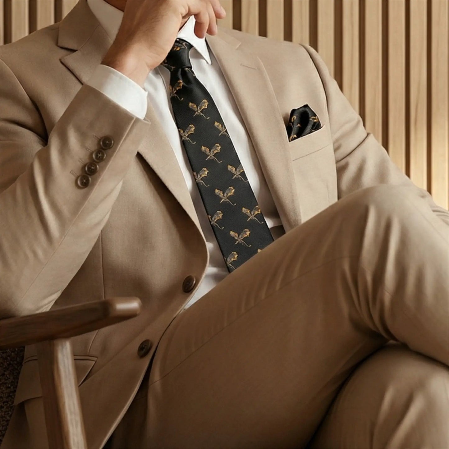 Dragon Pocket Square by OFL Ties