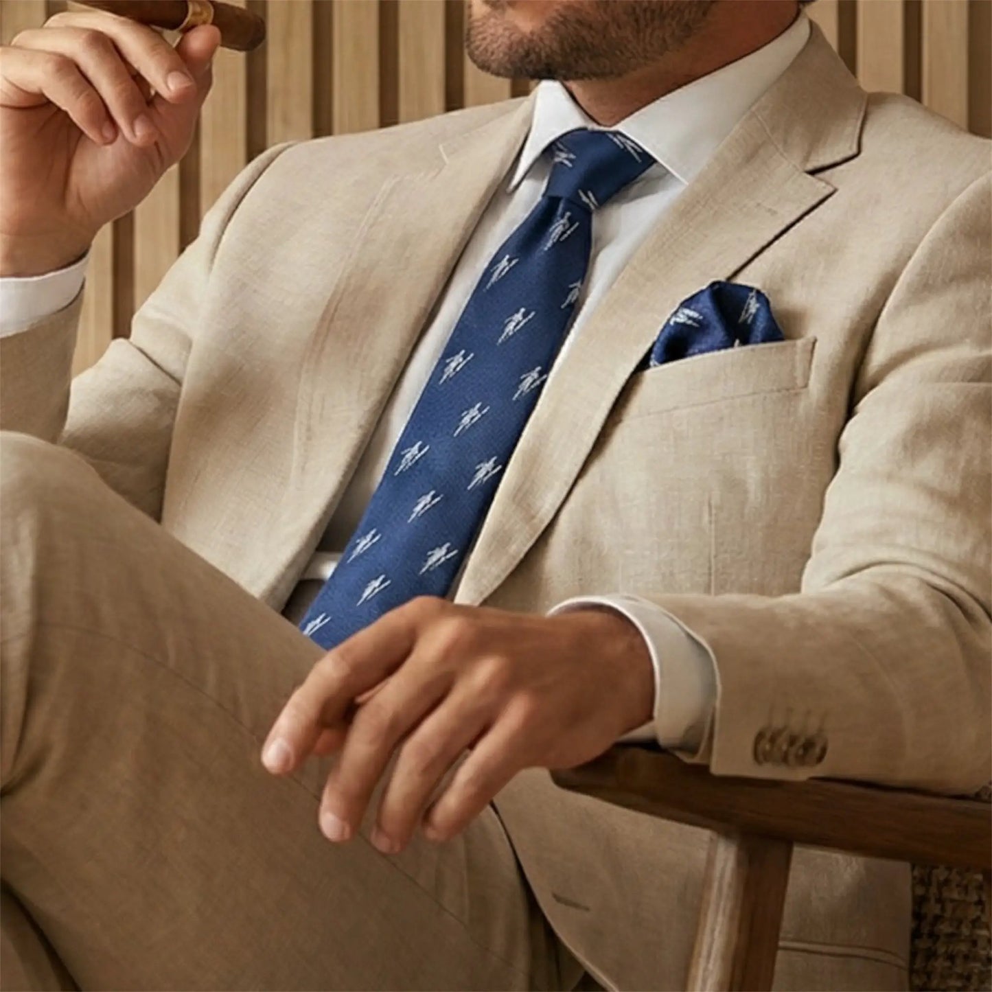 Zeus Greek God Pocket Square by OFL Ties