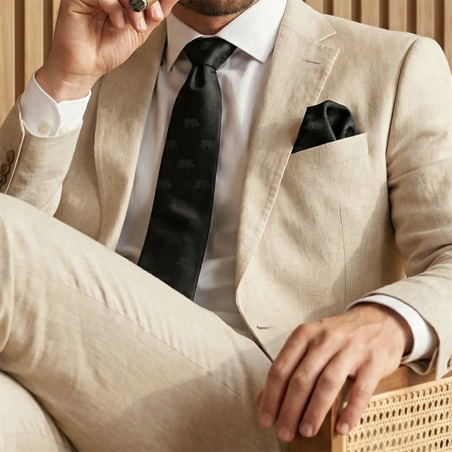 Black Rhino Tie by OFL Ties