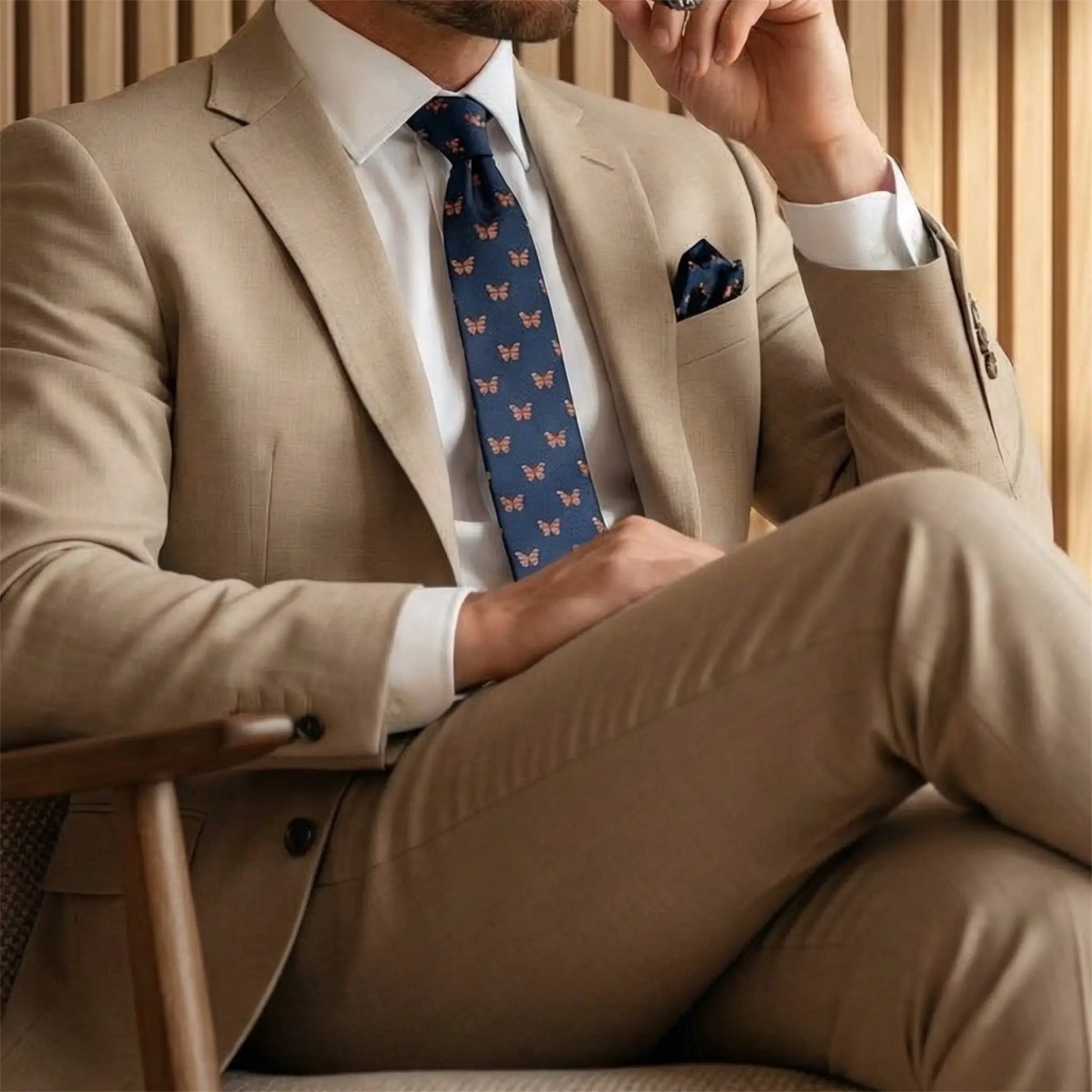 Butterfly Pocket Square by OFL Ties
