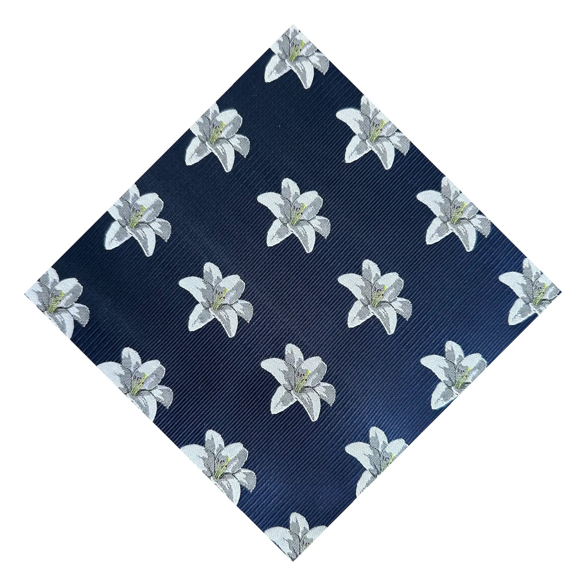 Lily Flower Pocket Square by OFL Ties