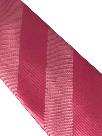 Light Rose Pink and Baby Pale Pastel Pink Striped Tie - Handmade Elegance for the Discerning Professional by Frederick Thomas Handmade Mens Ties