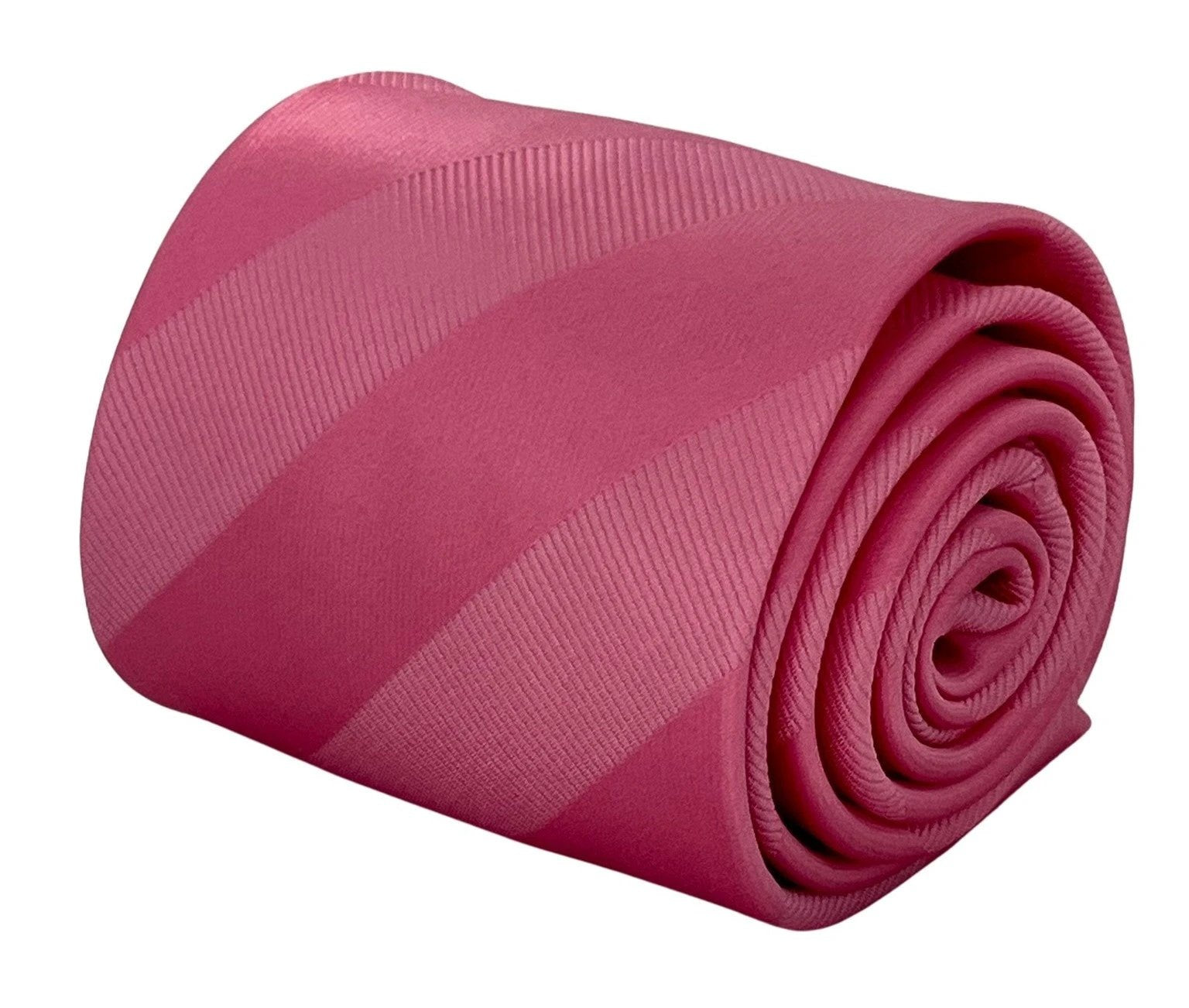 Light Rose Pink and Baby Pale Pastel Pink Striped Tie - Handmade Elegance for the Discerning Professional by Frederick Thomas Handmade Mens Ties