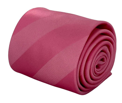 Light Rose Pink and Baby Pale Pastel Pink Striped Tie - Handmade Elegance for the Discerning Professional by Frederick Thomas Handmade Mens Ties