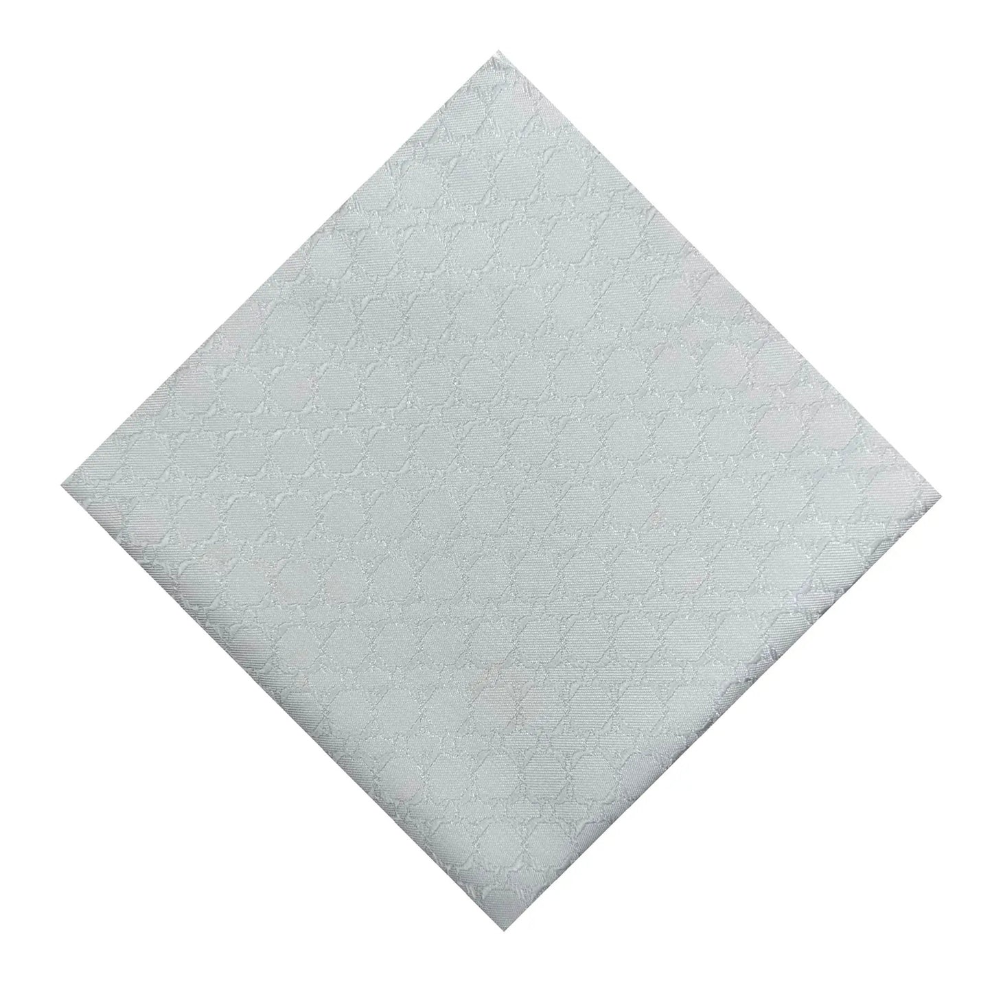 Iceberg Blue Textured Pocket Square by OFL Ties