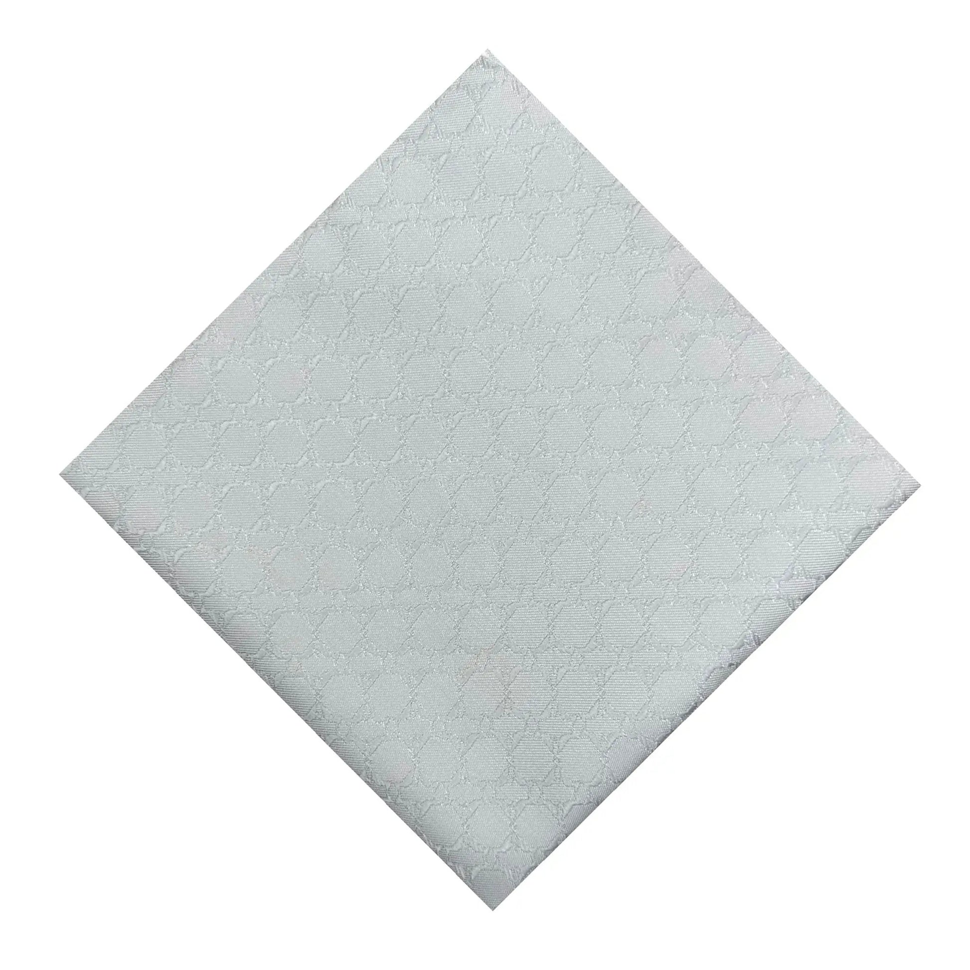 Iceberg Blue Textured Pocket Square by OFL Ties