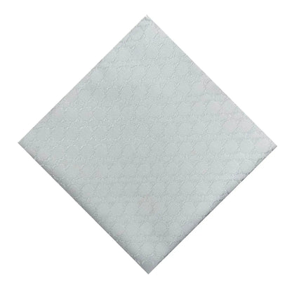 Iceberg Blue Textured Pocket Square by OFL Ties