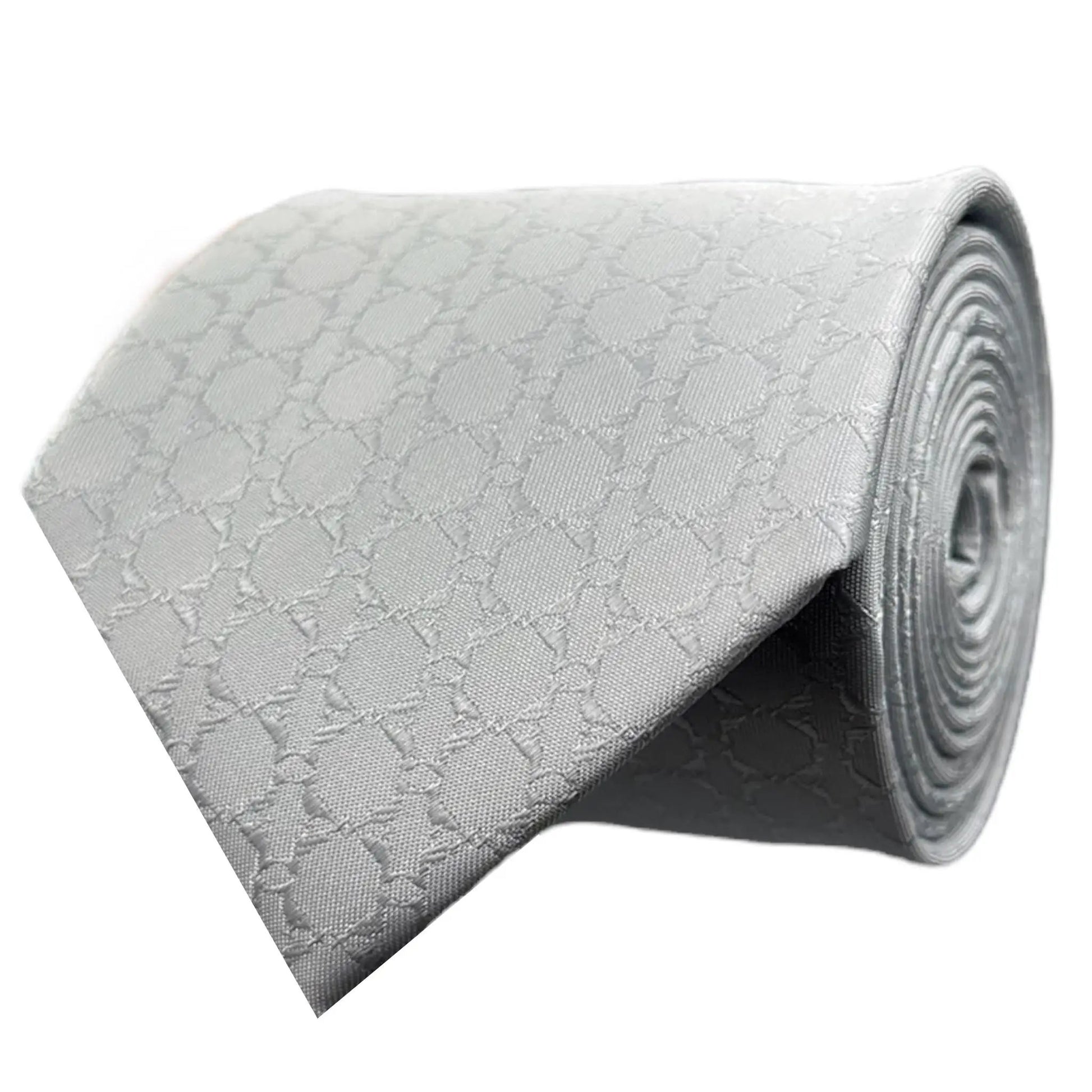 Iceberg Blue Textured Tie by OFL Ties