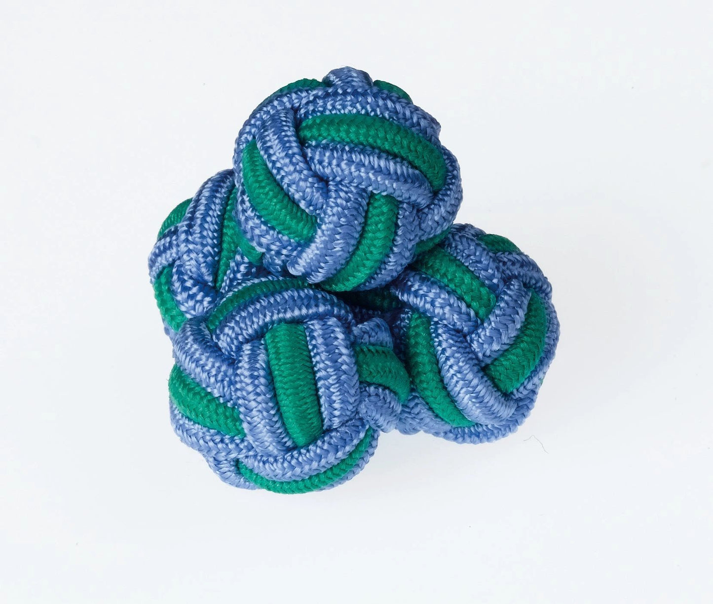 K47 - Blue / Green Knots by Ringhart Shirting Fabrics