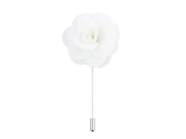 Boutonniere In Ivory Silk by Benson & Clegg