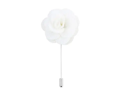 Boutonniere In Ivory Silk by Benson & Clegg