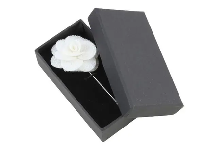 Boutonniere In Ivory Silk by Benson & Clegg