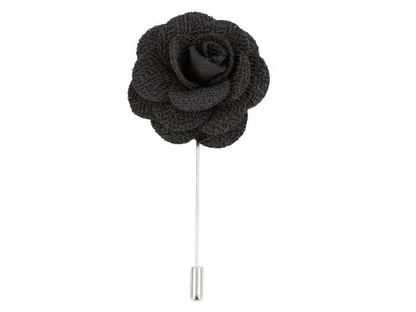 Boutonniere In Black Silk by Benson & Clegg