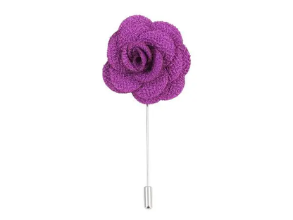 Boutonniere In Purple Silk by Benson & Clegg