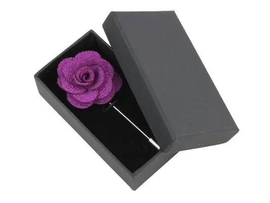 Boutonniere In Purple Silk by Benson & Clegg