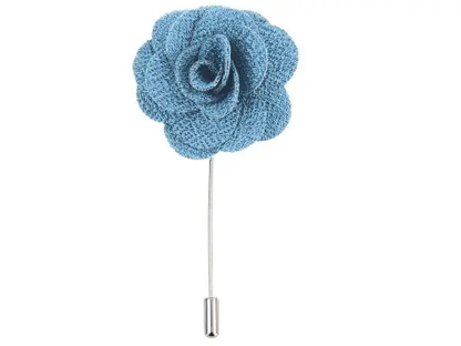Boutonniere In Teal Silk by Benson & Clegg