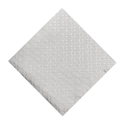 Light Grey Textured Pocket Square by OFL Ties