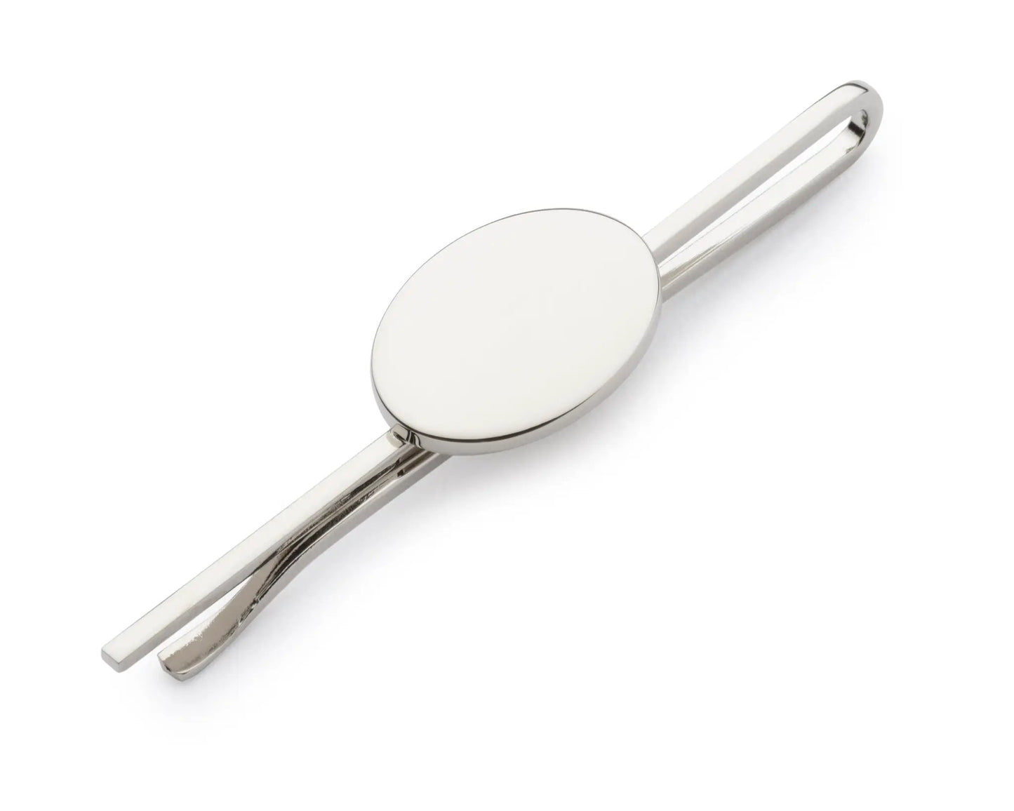 Oval Chrome Tie Slide by Benson & Clegg
