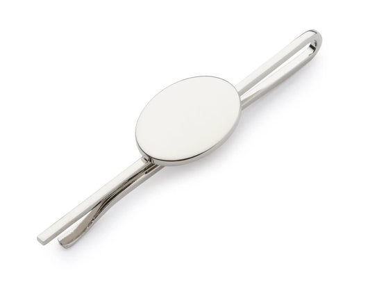 Oval Chrome Tie Slide by Benson & Clegg