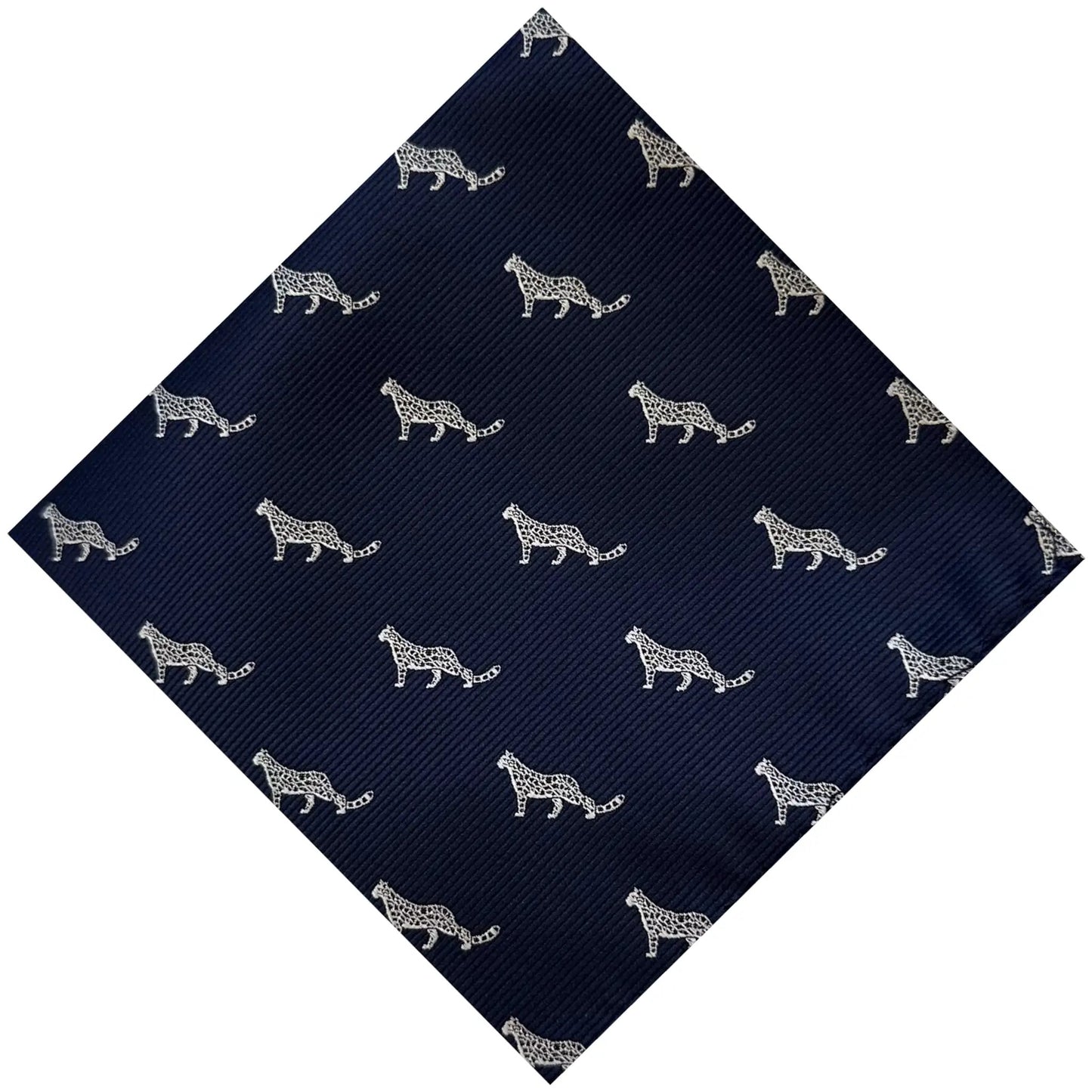 Snow Leopard Pocket Square by OFL Ties
