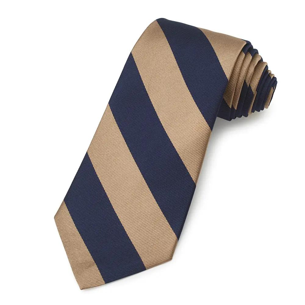 The Buffs (Royal East Kent Regiment) Three-Fold Silk Reppe Tie by Benson & Clegg