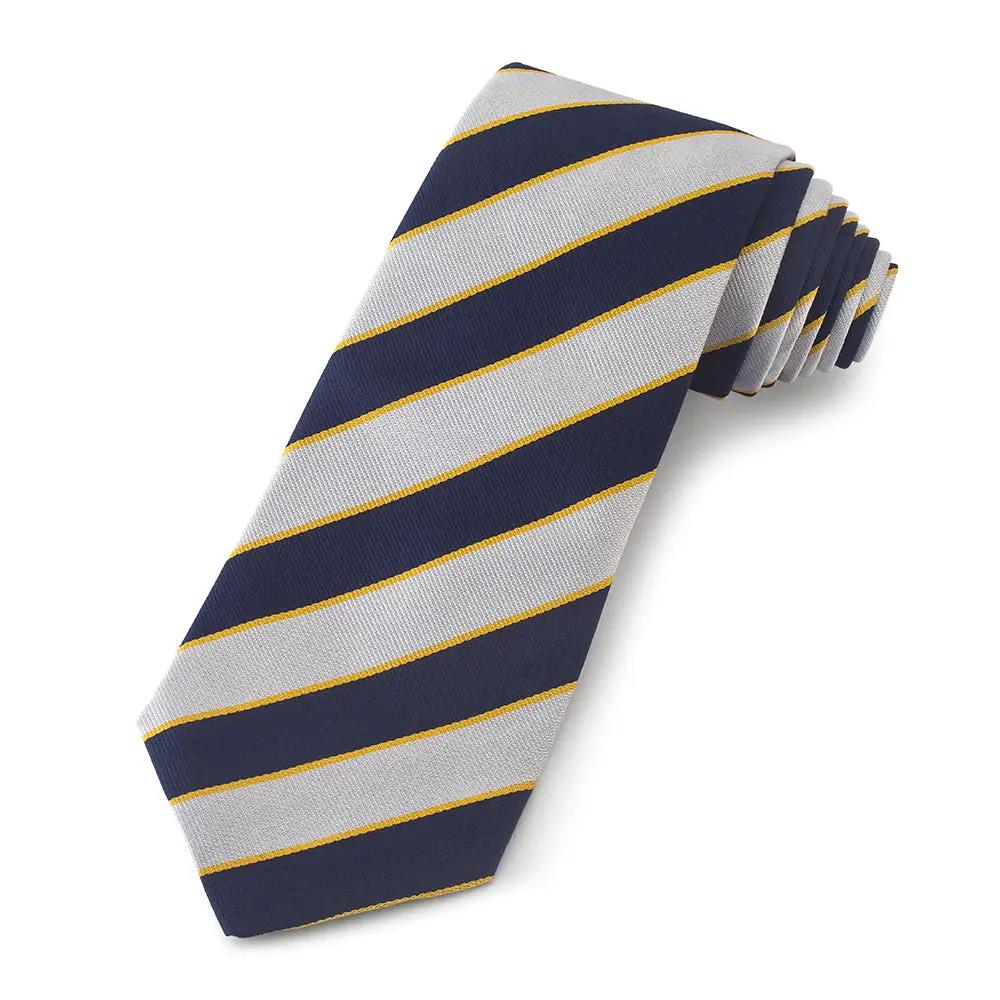 Queen's Regiment Three-Fold Silk Reppe Tie by Benson & Clegg