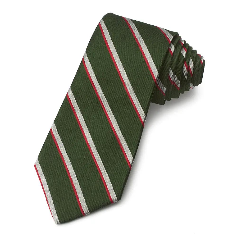 Intelligence Corps Three-Fold Silk Reppe Tie by Benson & Clegg