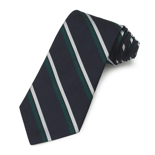 Royal Corps Of Signals Three-Fold Silk Reppe Tie by Benson & Clegg