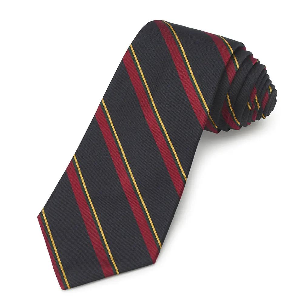 Royal Marines Three-Fold Silk Reppe Tie by Benson & Clegg