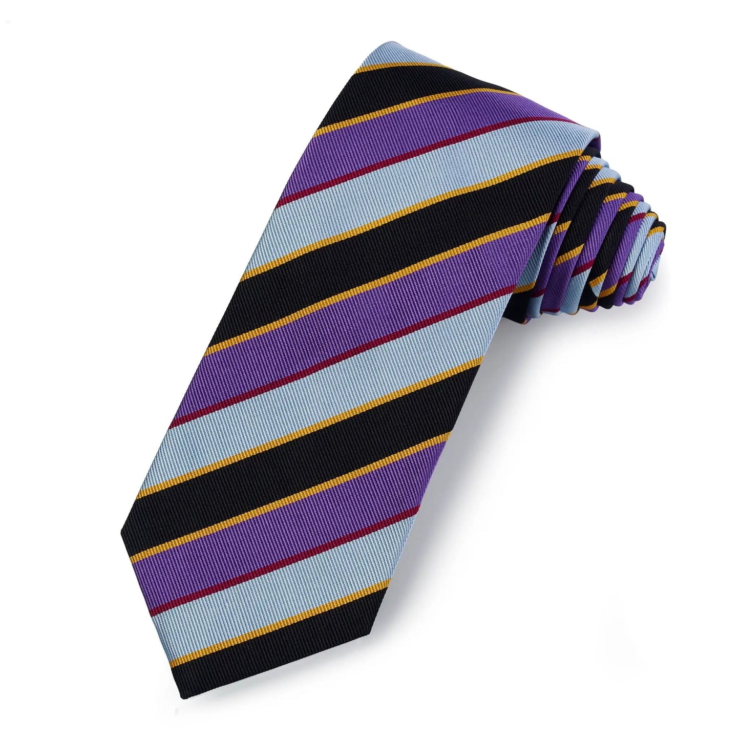 Combined Australians Three-Fold Silk Reppe Tie by Benson & Clegg