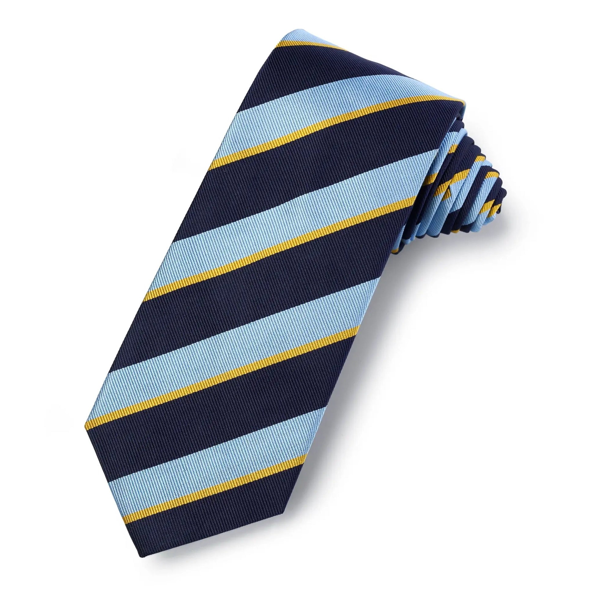Punjab Regiment Three-Fold Silk Reppe Tie by Benson & Clegg